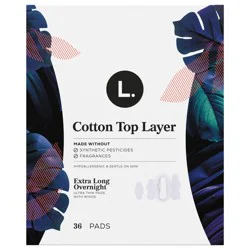L. Ultra Thin Overnight Wing Pads - 36 ct