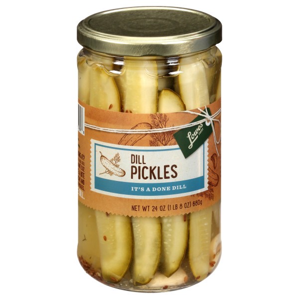 slide 1 of 1, Lowes Foods Dill Pickles, 24 oz