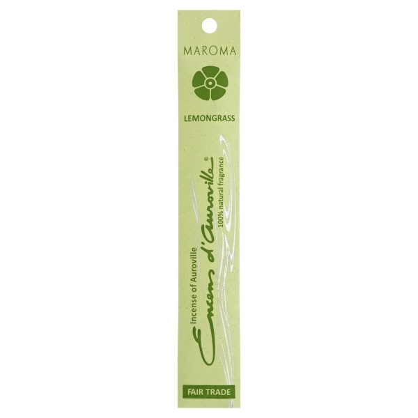 slide 1 of 1, Maroma Incense Of Auroville Lemongrass Incense Sticks, 10 ct