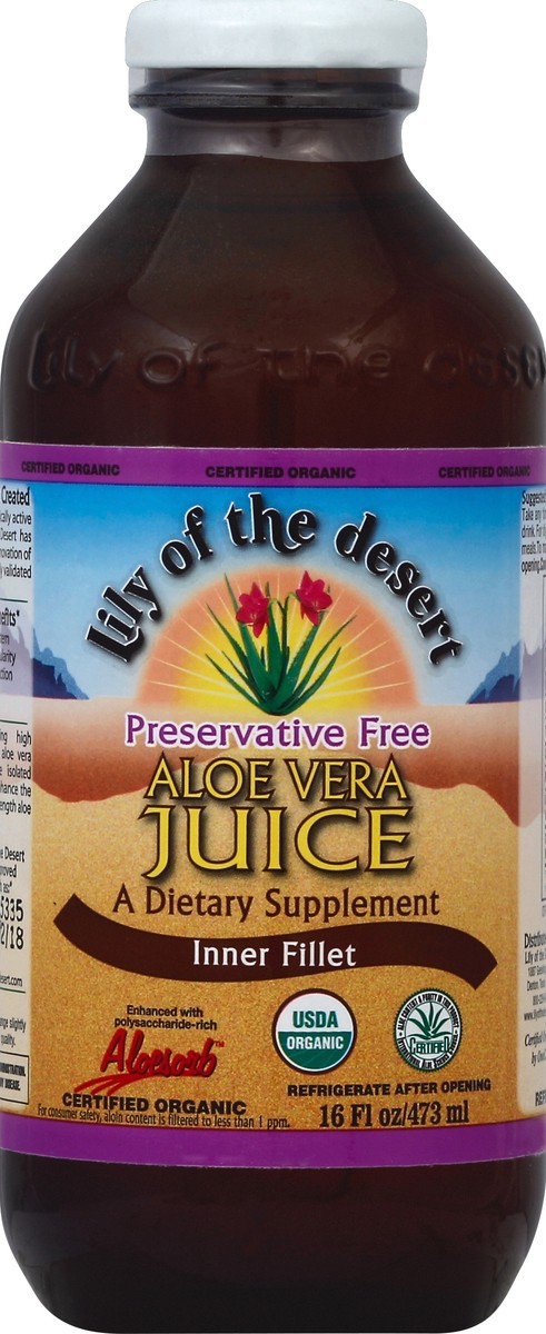 slide 2 of 2, Lily Of The Desert Organic Aloe Vera Juice, 16 fl oz