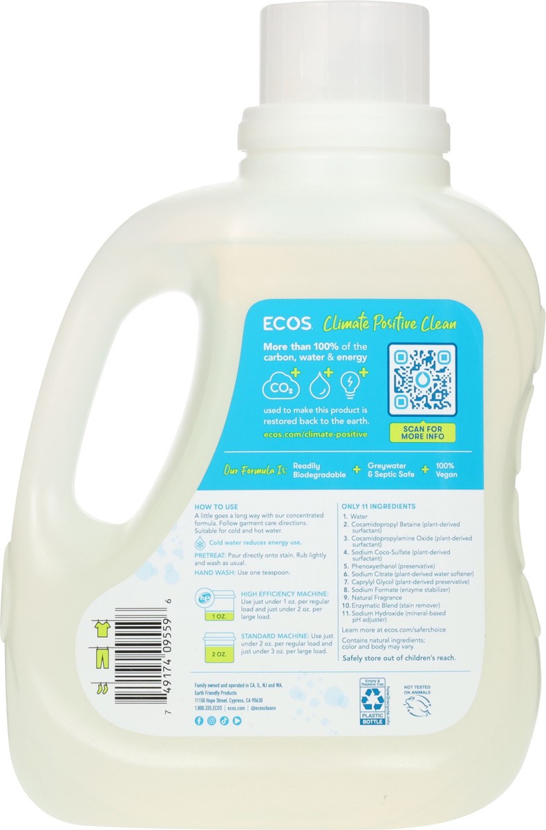 slide 8 of 11, ECOS Plant Powered Lavender Laundry Detergent 70 fl oz,