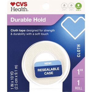 slide 1 of 1, Cvs Health All Purpose Cloth Tape, 1 In X 10 Yd, 1 Pk, 1 ct