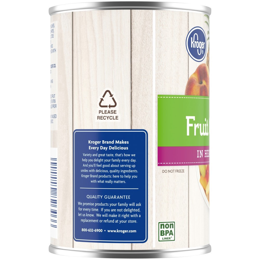 slide 4 of 4, Kroger Fruit Cocktail In Heavy Syrup, 15.25 oz
