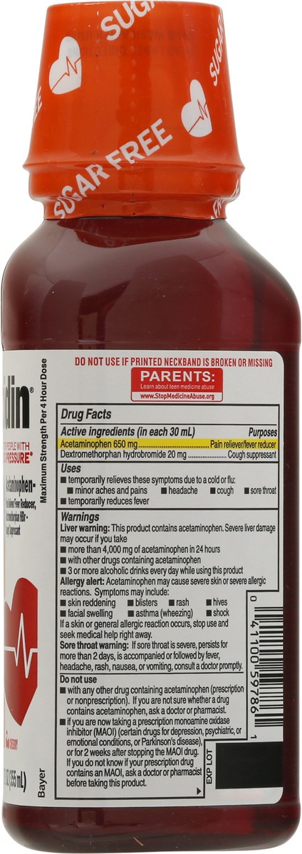 slide 6 of 12, Coricidin HBP Maximum Strength Cherry Cold, Cough & Flu 12 fl oz, 12 fl oz