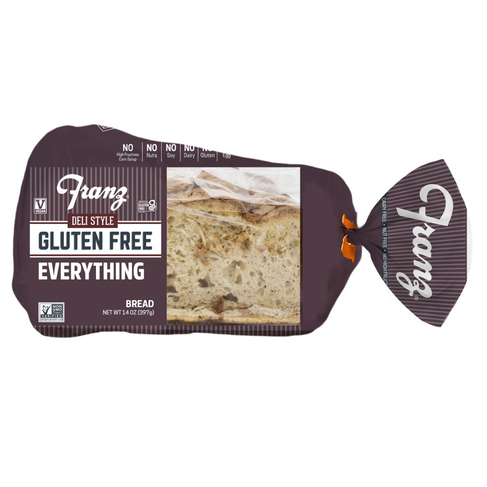 slide 1 of 2, Franz Gluten Free Deli Style Everything Bread - 14 oz, 14 oz