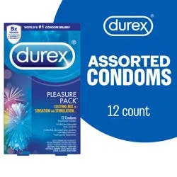 Durex Pleasure Pack Lubricated Condoms