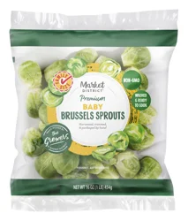 Market District Premium Baby Brussels Sprouts, 16oz, Family Size