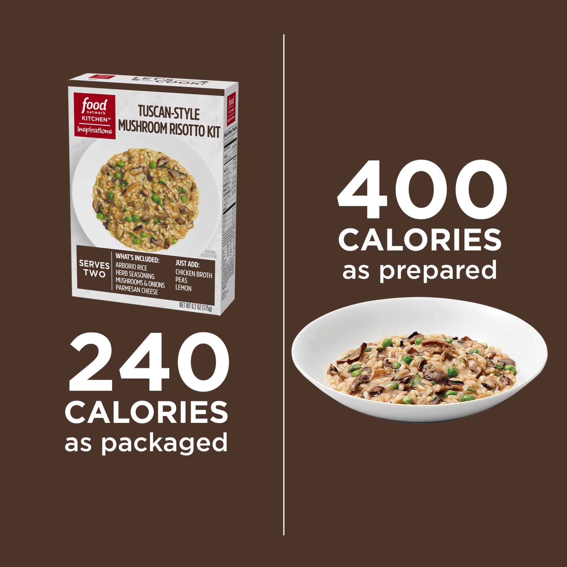 slide 3 of 11, Food Network Kitchen Inspirations Tuscan-Style Mushroom Risotto Meal Kit, 6.2 oz