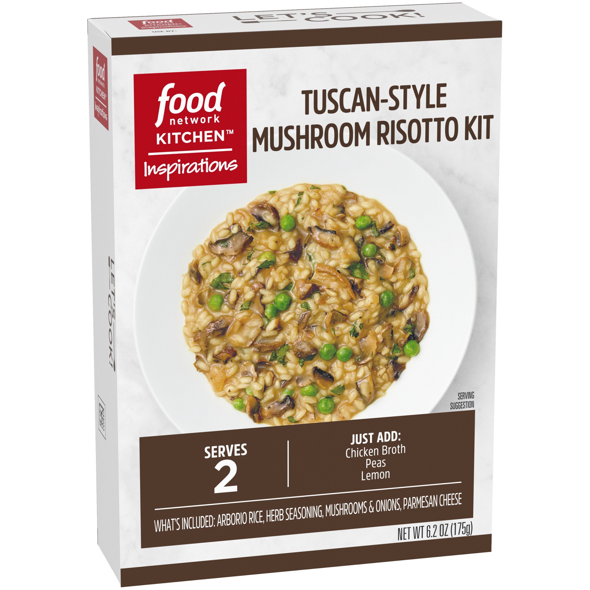 slide 10 of 11, Food Network Kitchen Inspirations Tuscan-Style Mushroom Risotto Meal Kit, 6.2 oz