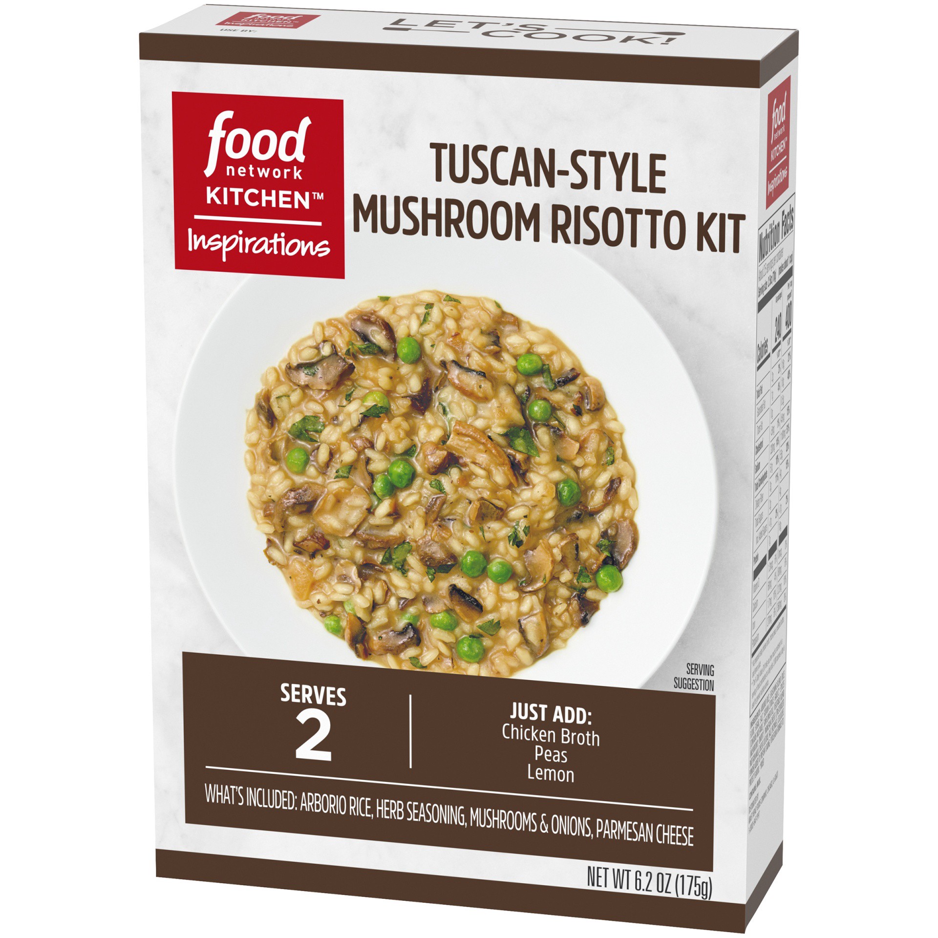 slide 9 of 11, Food Network Kitchen Inspirations Tuscan-Style Mushroom Risotto Meal Kit, 6.2 oz