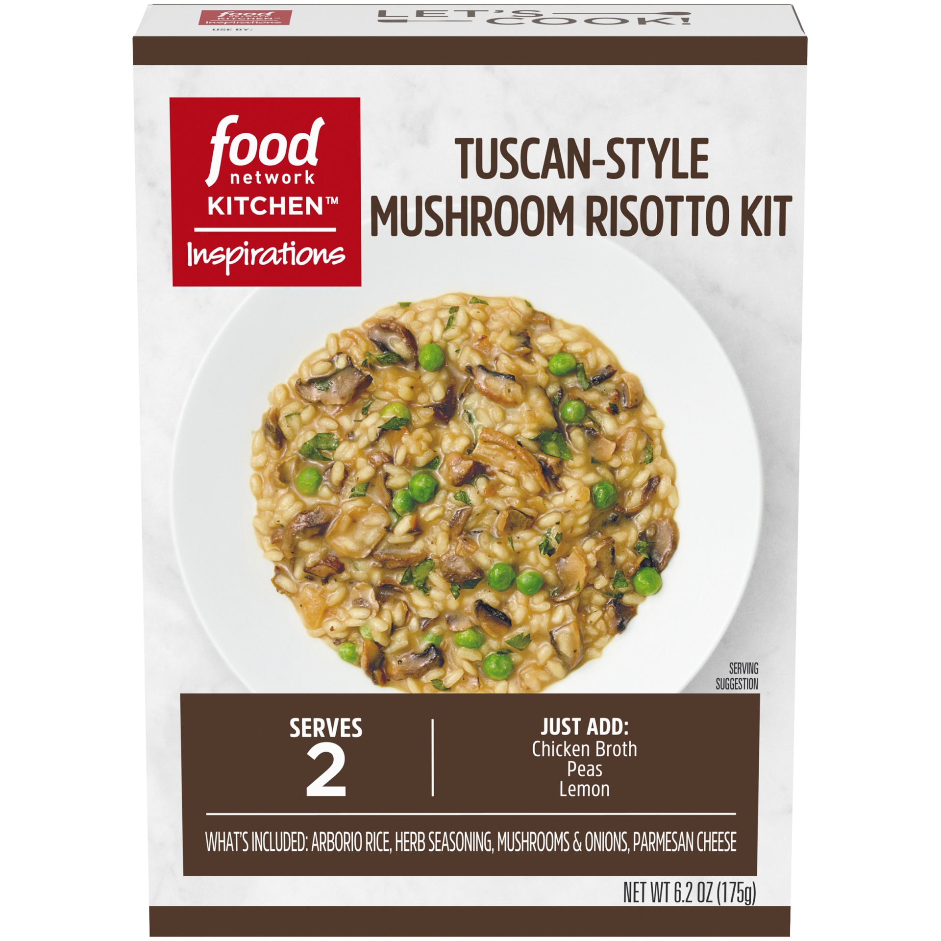 slide 1 of 1, Food Network Kitchen Inspirations Tuscan-Style Mushroom Risotto Meal Kit, 6.2 oz