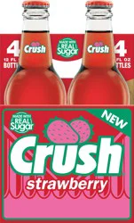 Crush Strawberry Soda - 12 oz