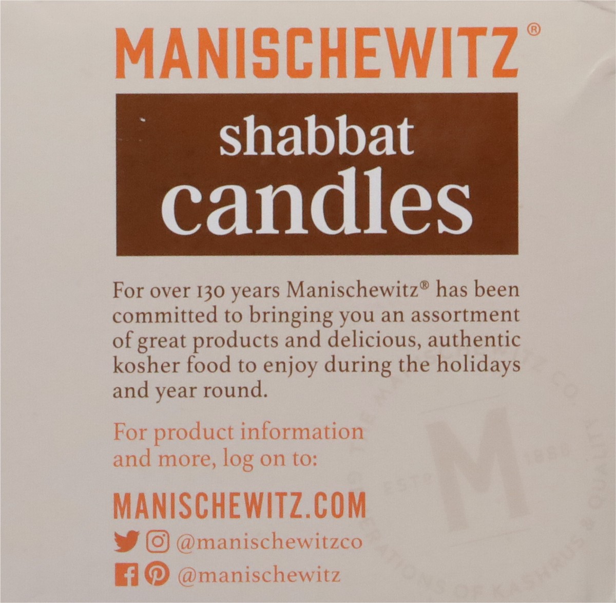 slide 5 of 9, Manischewitz Shabbat Candles 72 ea, 72 ct