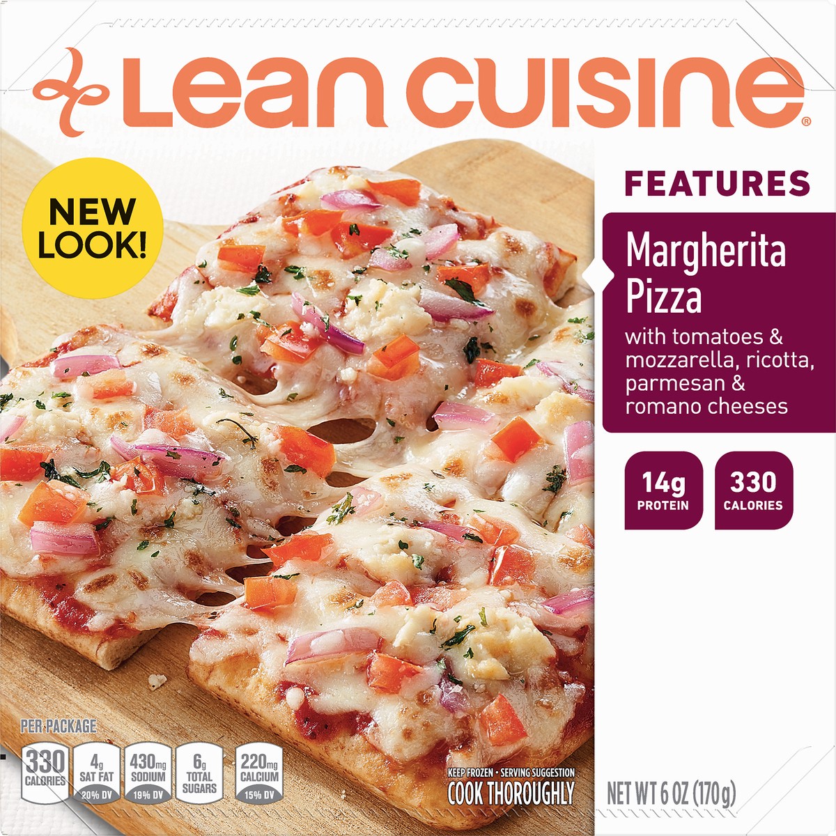 slide 9 of 10, Lean Cuisine Wood Fire Style Margherita Frozen Pizza, 6 oz