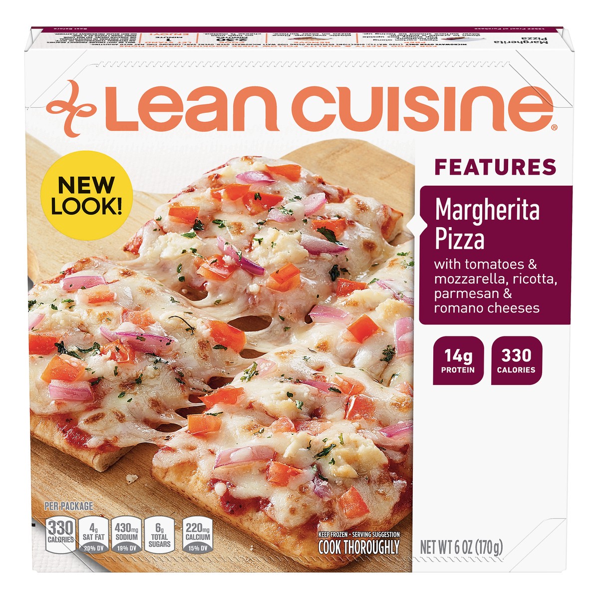slide 1 of 10, Lean Cuisine Wood Fire Style Margherita Frozen Pizza, 6 oz