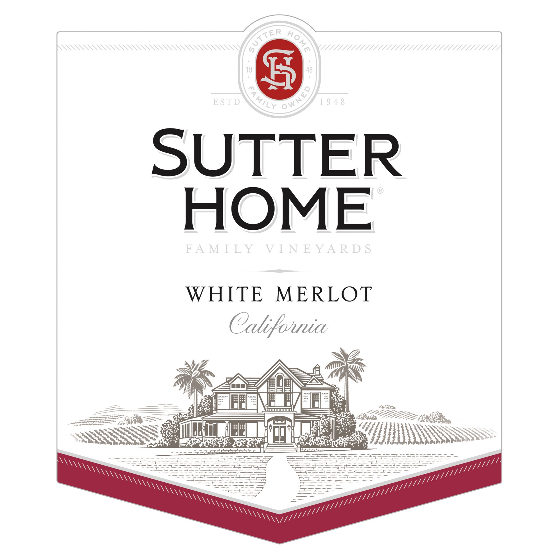 slide 4 of 5, Sutter Home White Merlot, 750 ml