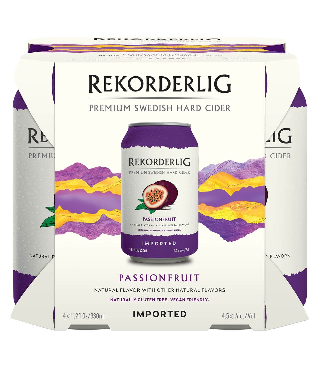 slide 1 of 1, Rekorderlig Passionfruit Hard Cider, 4 ct; 12 fl oz