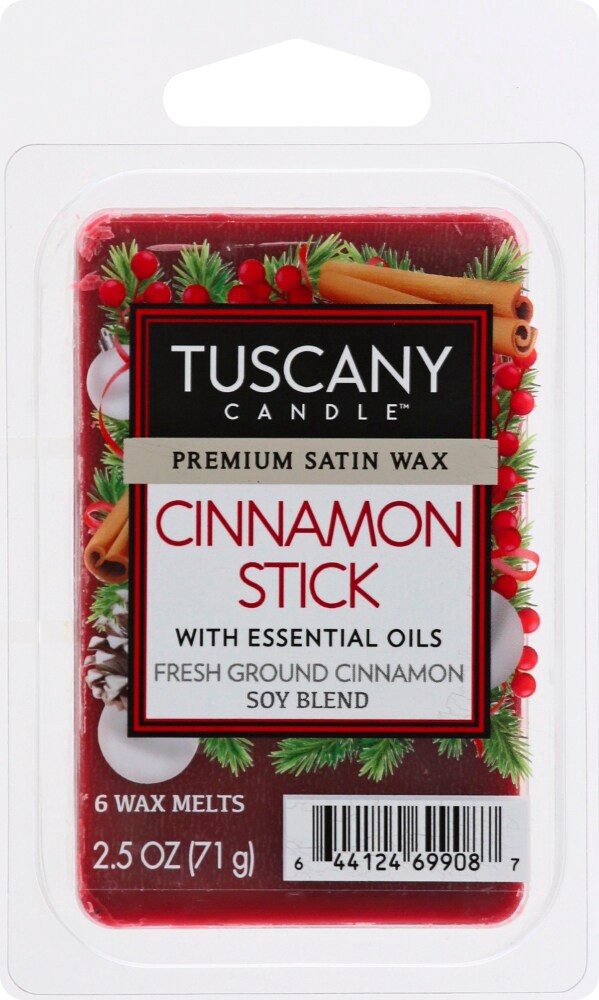 slide 1 of 6, Tuscany Candle with Essential Oils Cinnamon Stick Wax Melts 6 ea, 6 ct