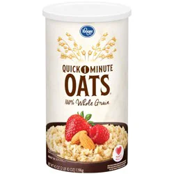 Kroger Quick 1-Minute 100% Whole Grain Oats