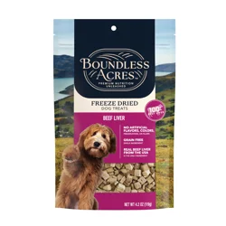 Boundless Acres Freeze-Dried Beef Liver Dog Treats, 4.2 oz
