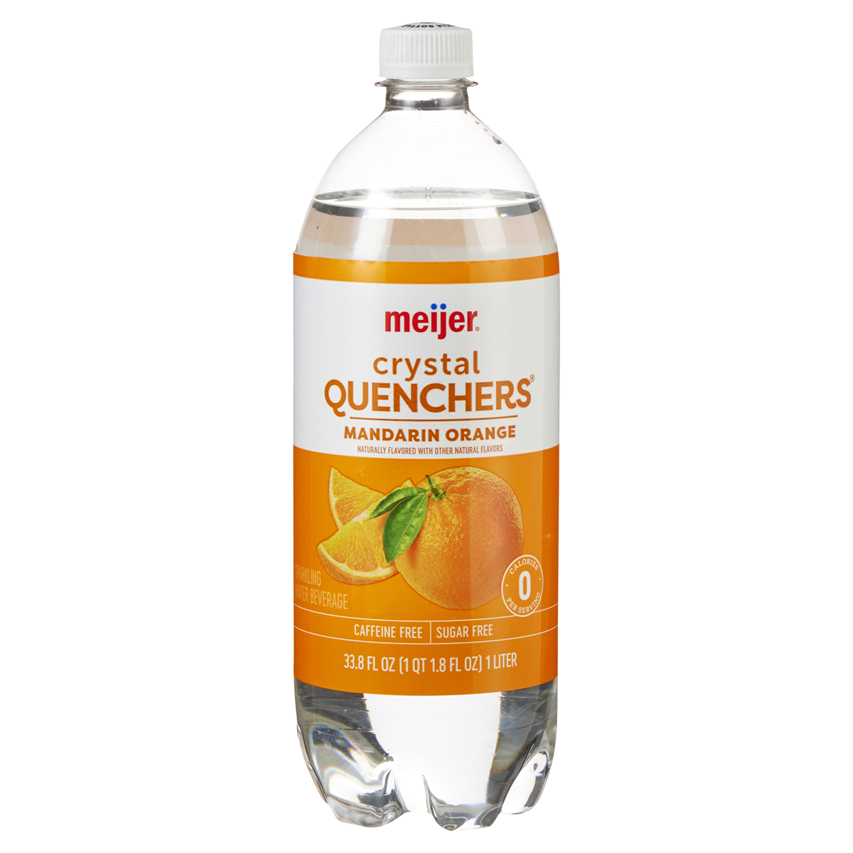 slide 1 of 29, Meijer Mandarin Orange Crystal Quenchers - 1 liter, 1 liter