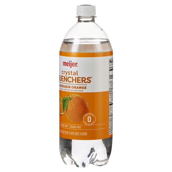 slide 8 of 29, Meijer Mandarin Orange Crystal Quenchers - 1 liter, 1 liter