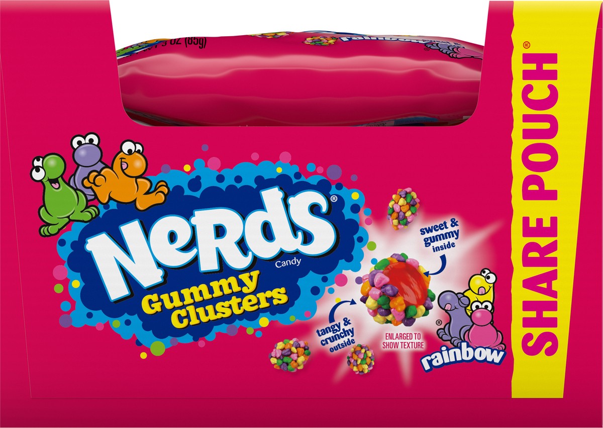 slide 2 of 9, Nerds Rainbow Gummy Clusters Candy Share Pouch 12 - 3 oz Pouches, 12 ct