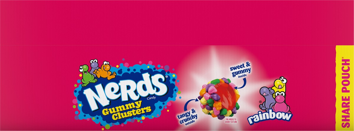 slide 5 of 9, Nerds Rainbow Gummy Clusters Candy Share Pouch 12 - 3 oz Pouches, 12 ct