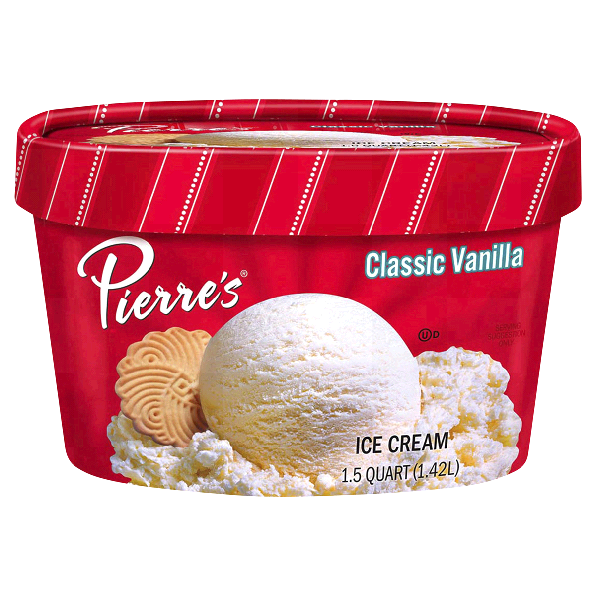 slide 1 of 9, Pierre's Pierres Classic Vanilla Ice Cream, 48 fl oz