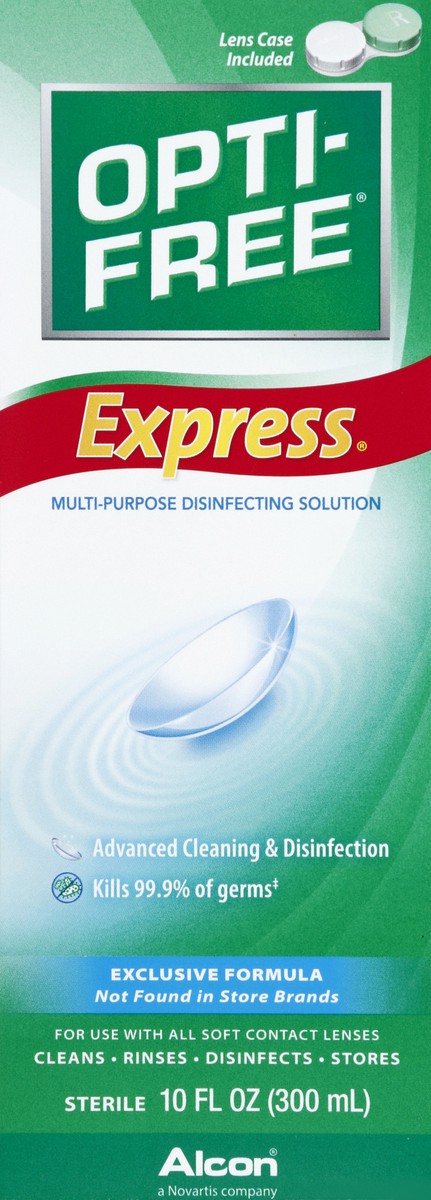 slide 4 of 5, Opti-Free Express Everyday Comfort Contact Lens Solution, 10 oz