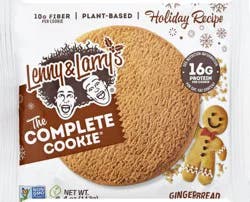 Lenny & Larry's The Complete Cookie Holiday Recipe Ginger Bread Cookie 4 oz