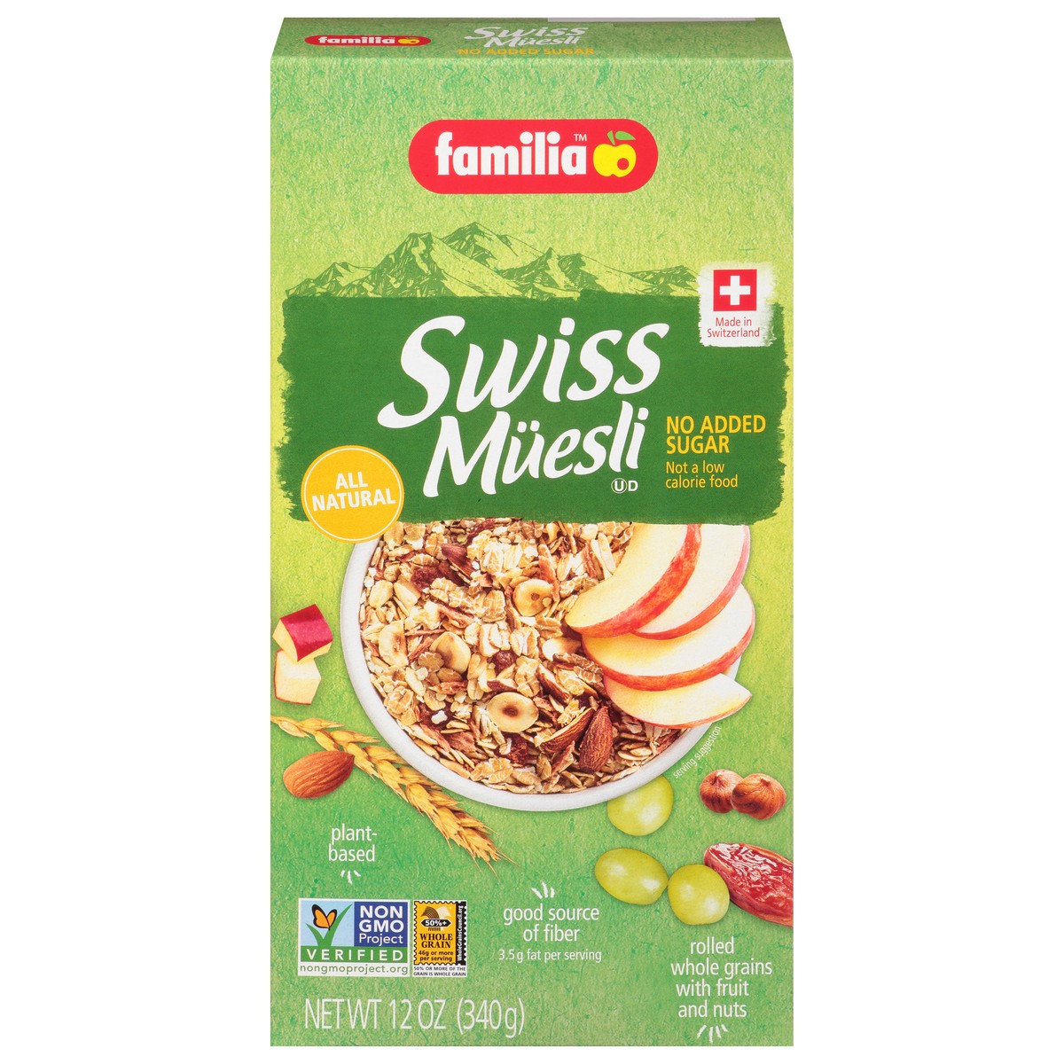 slide 1 of 10, Familia Swiss Muesli No Sugar Added, 12 oz