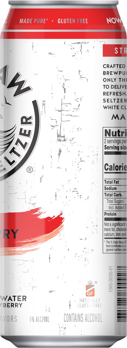 slide 11 of 11, White Claw Strawberry 19.2oz, 19.2 oz