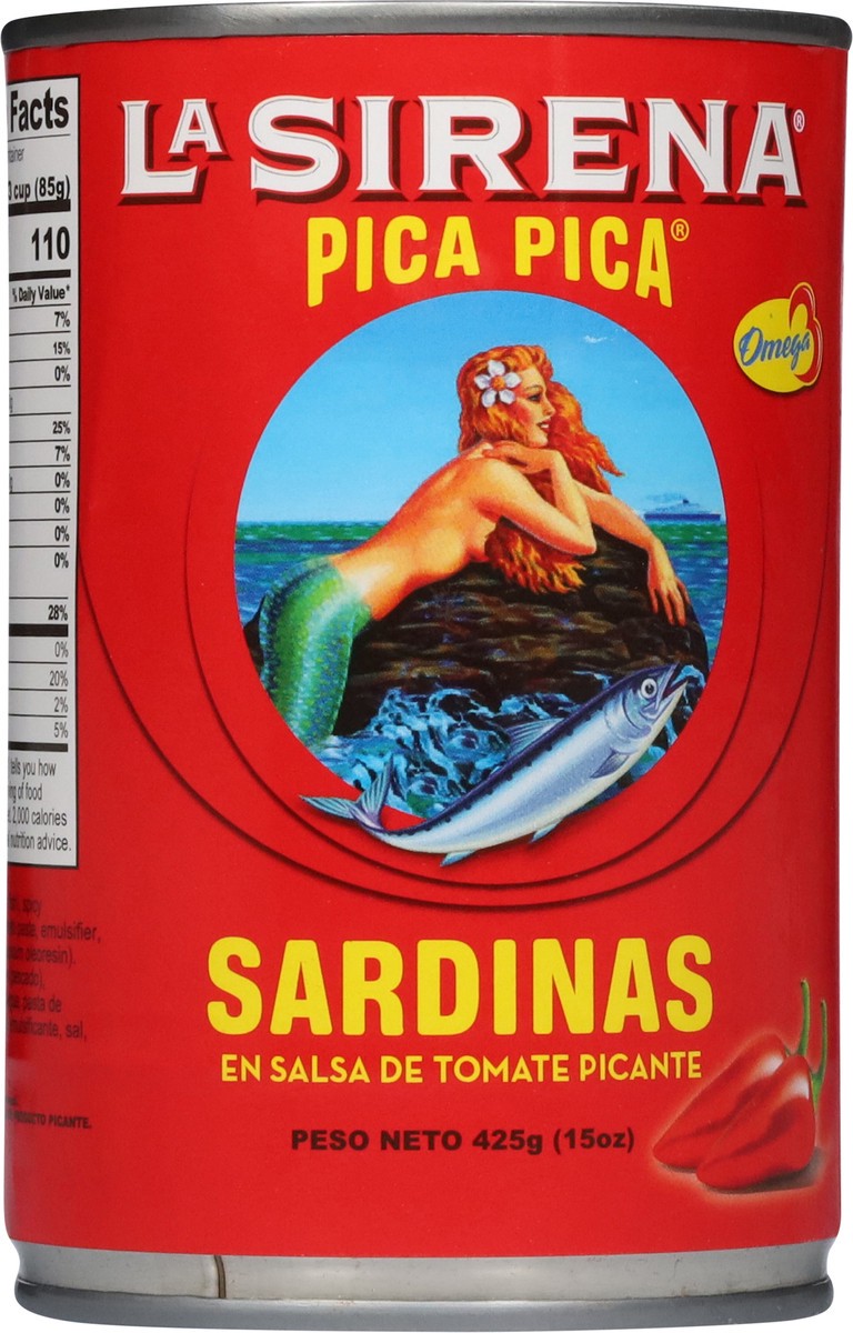 slide 11 of 13, La Sirena Pica Pica Sardines in Spicy Tomato Sauce 15 oz, 15 oz