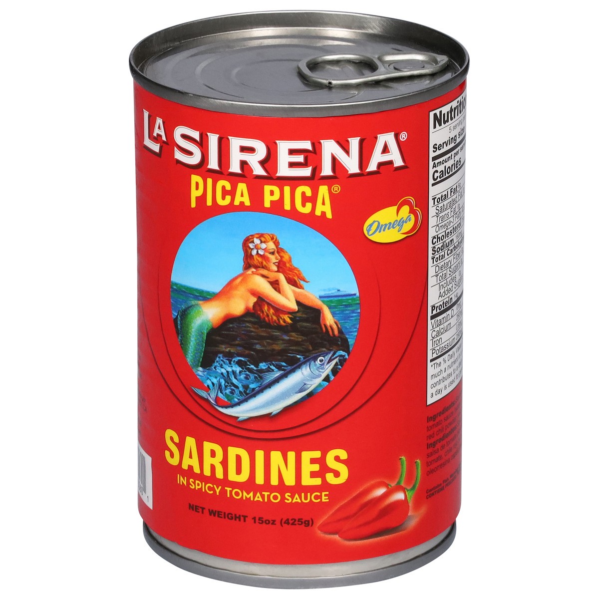 slide 5 of 13, La Sirena Pica Pica Sardines in Spicy Tomato Sauce 15 oz, 15 oz