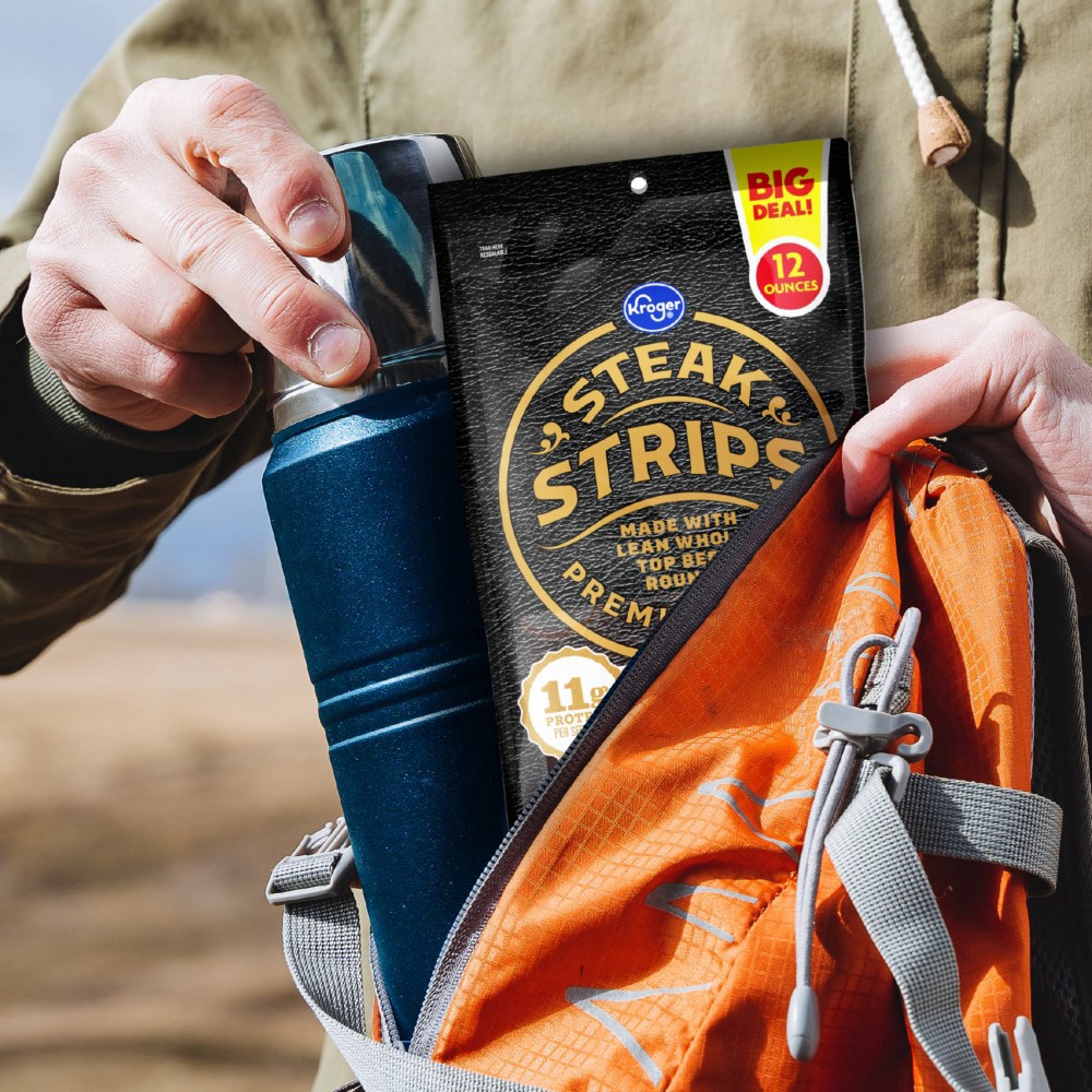 slide 3 of 3, Kroger Original Beef Steak Strips, 12 oz