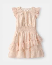 Carter's Girls Floral Smocked Dress - Pink Floral 8