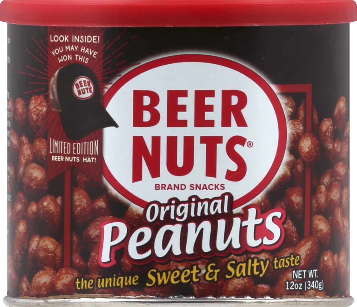 slide 2 of 2, Beer Nuts Peanuts, 12 oz