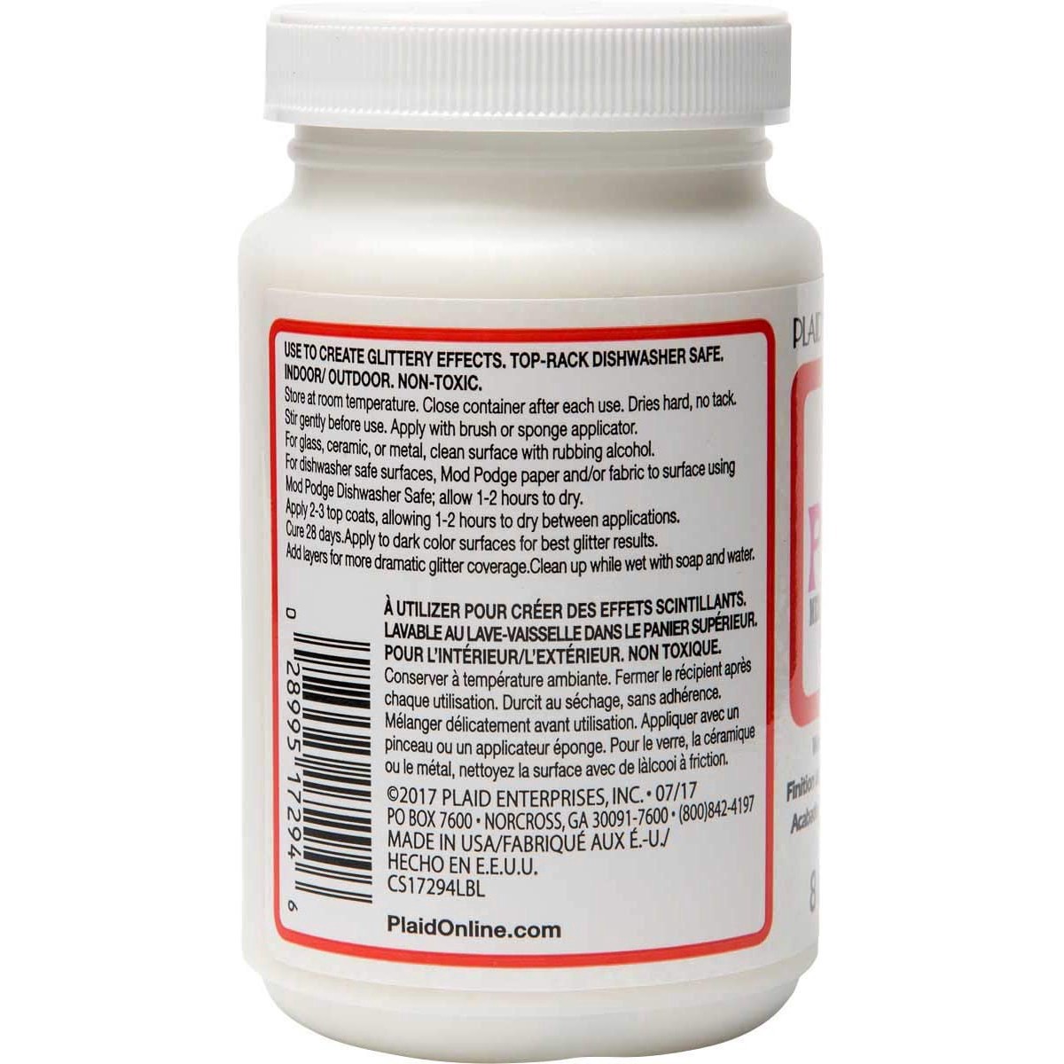 slide 4 of 10, Mod Podge Mega Glitter Waterbased Top Coat Finish, Hologram, 8 fl oz