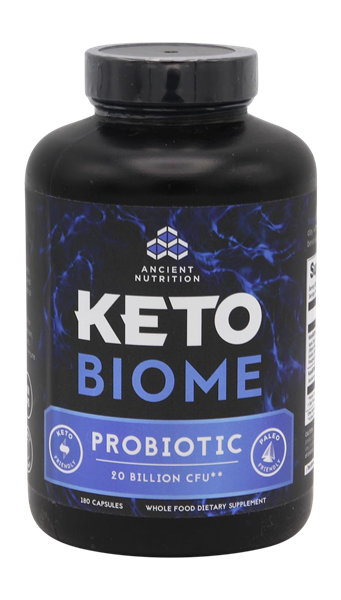 slide 1 of 1, Ancient Nutrition Keto Biome Probiotic Supplements, 180 ct