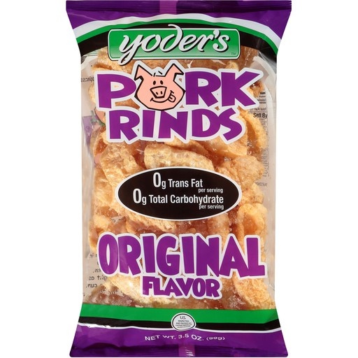 slide 1 of 1, Yoder's Original Pork Rinds, 3.5 oz