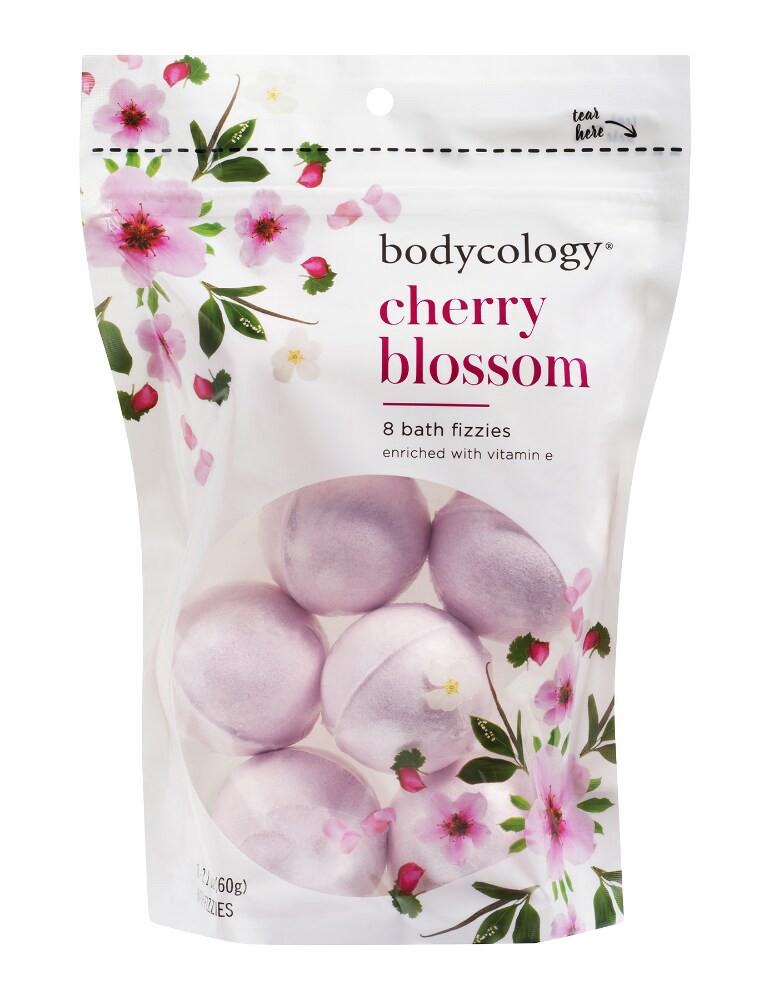 slide 1 of 1, bodycology B/Fizzies Cherry Blossom, 8 ct