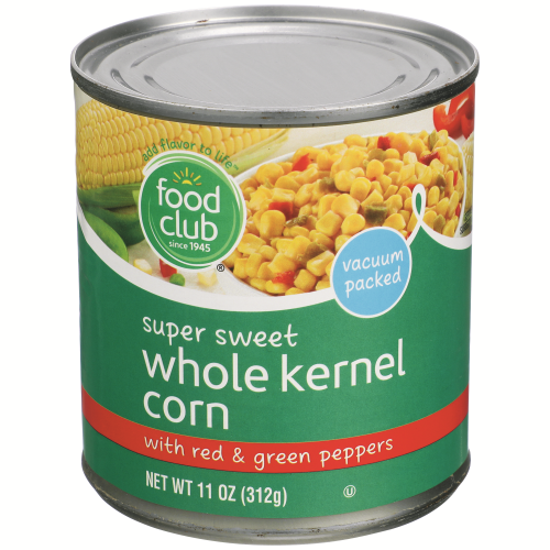 slide 1 of 1, Food Club Whole Corn with Pepper, 11 oz