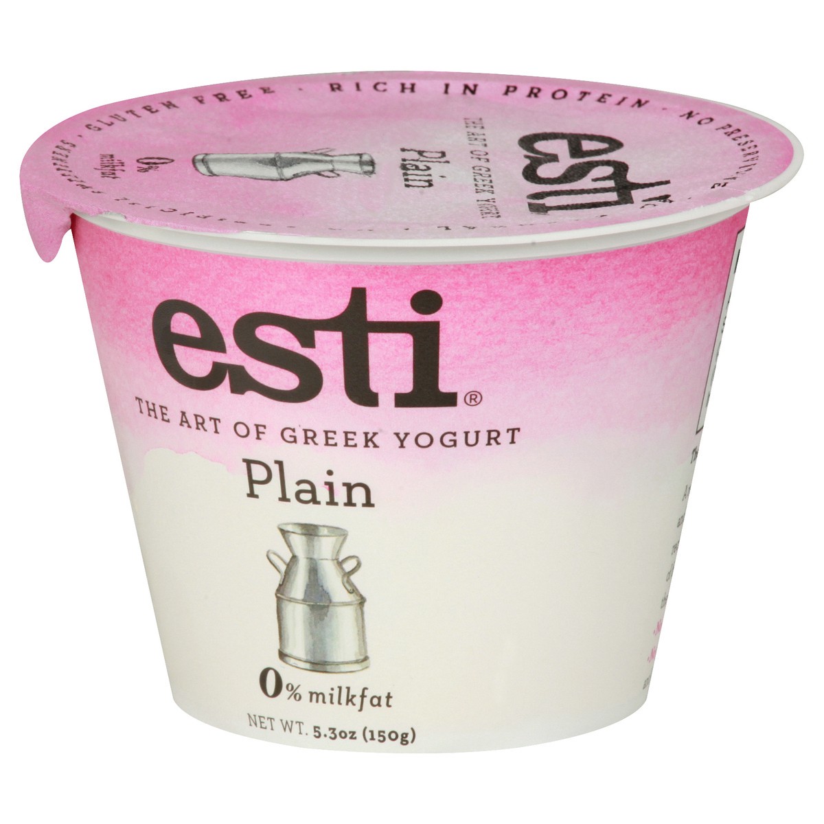 slide 4 of 13, esti Greek Plain Yogurt 5.3 oz, 5.3 oz