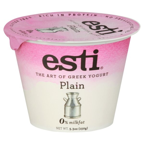 slide 1 of 1, esti Greek Yogurt - 0% Milkfat, Plain, 5 oz