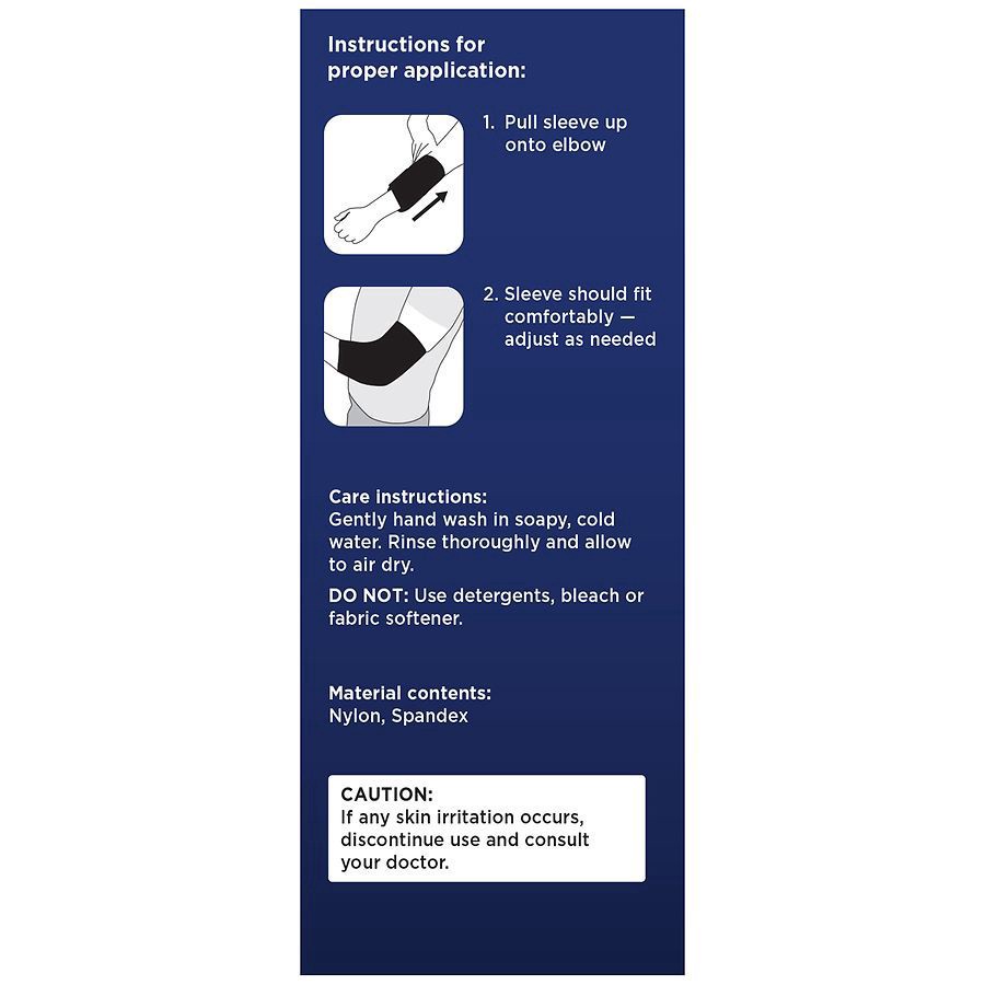 slide 5 of 5, Walgreens Elbow Compression Sleeve Small / Medium, 1 ct