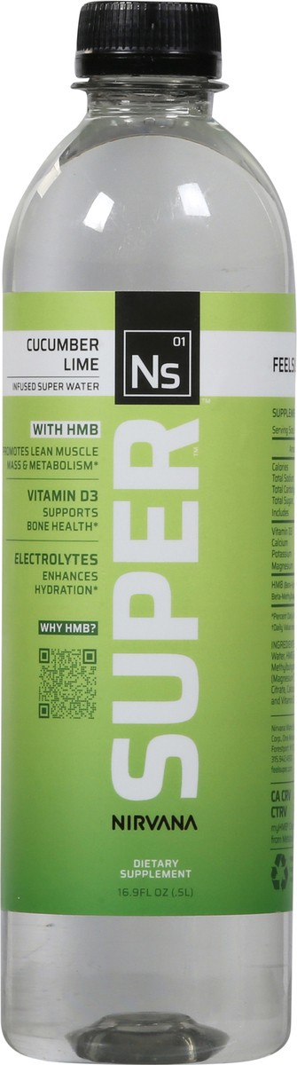 slide 2 of 13, Nirvana Super Cucumber Lime Muscle Health + Electrolytes 16.9 fl oz, 16.9 fl oz