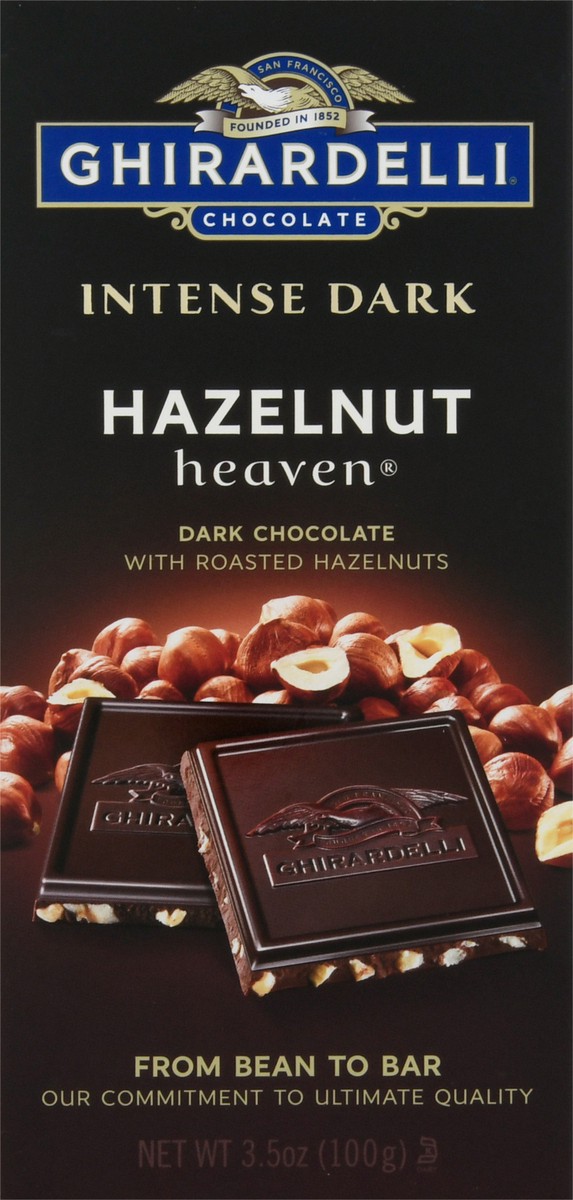 slide 1 of 17, Ghirardelli Intense Dark Hazelnut Heaven Dark Chocolate 3.5 oz, 3.5 oz