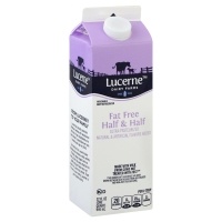 slide 1 of 4, Lucerne Dairy Farms Half & Half Ultra-Pasteurized Fat Free, 