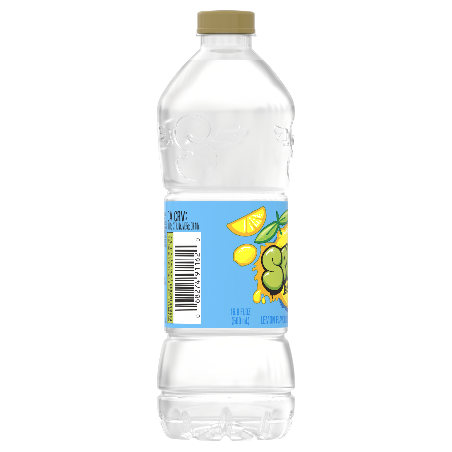 slide 4 of 4, Splash Blast, Lemon Flavor Water Beverage, 16.9 FL OZ Plastic Bottle, 16.9 fl oz